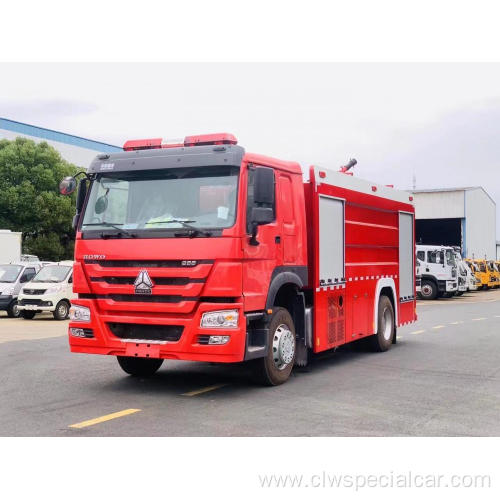 HOWO 5 ton 5000L rescue fire truck